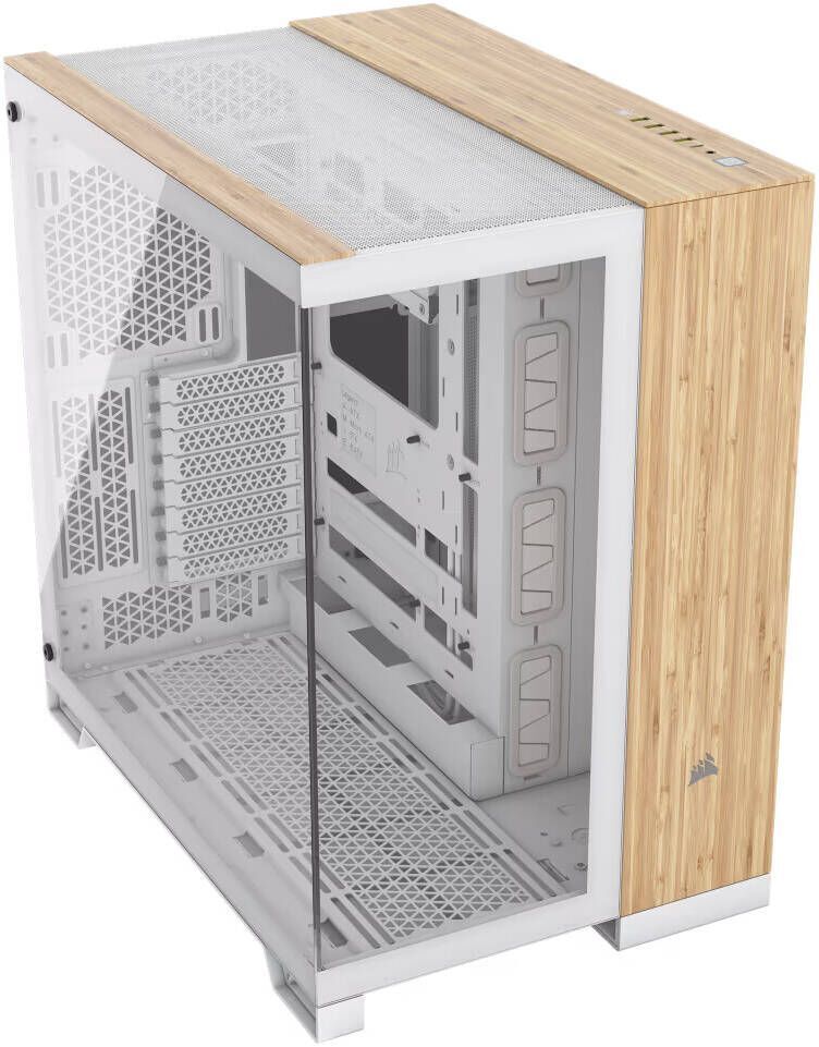 Корпус Corsair 6500x Dual CC-9011284-WW Midi Tower Бамбук, Белый (CC9011284WW)