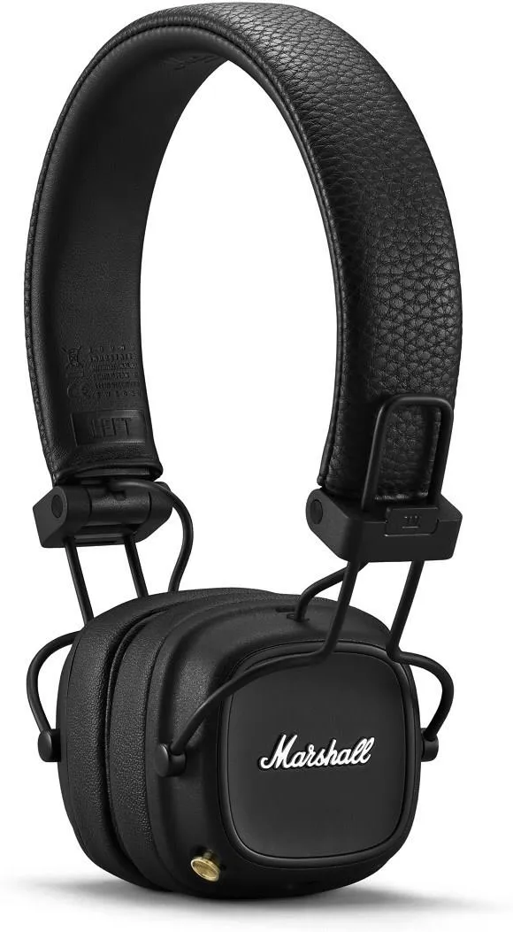 Беспроводные накладные наушники Marshall Major IV, Bluetooth, чёрные