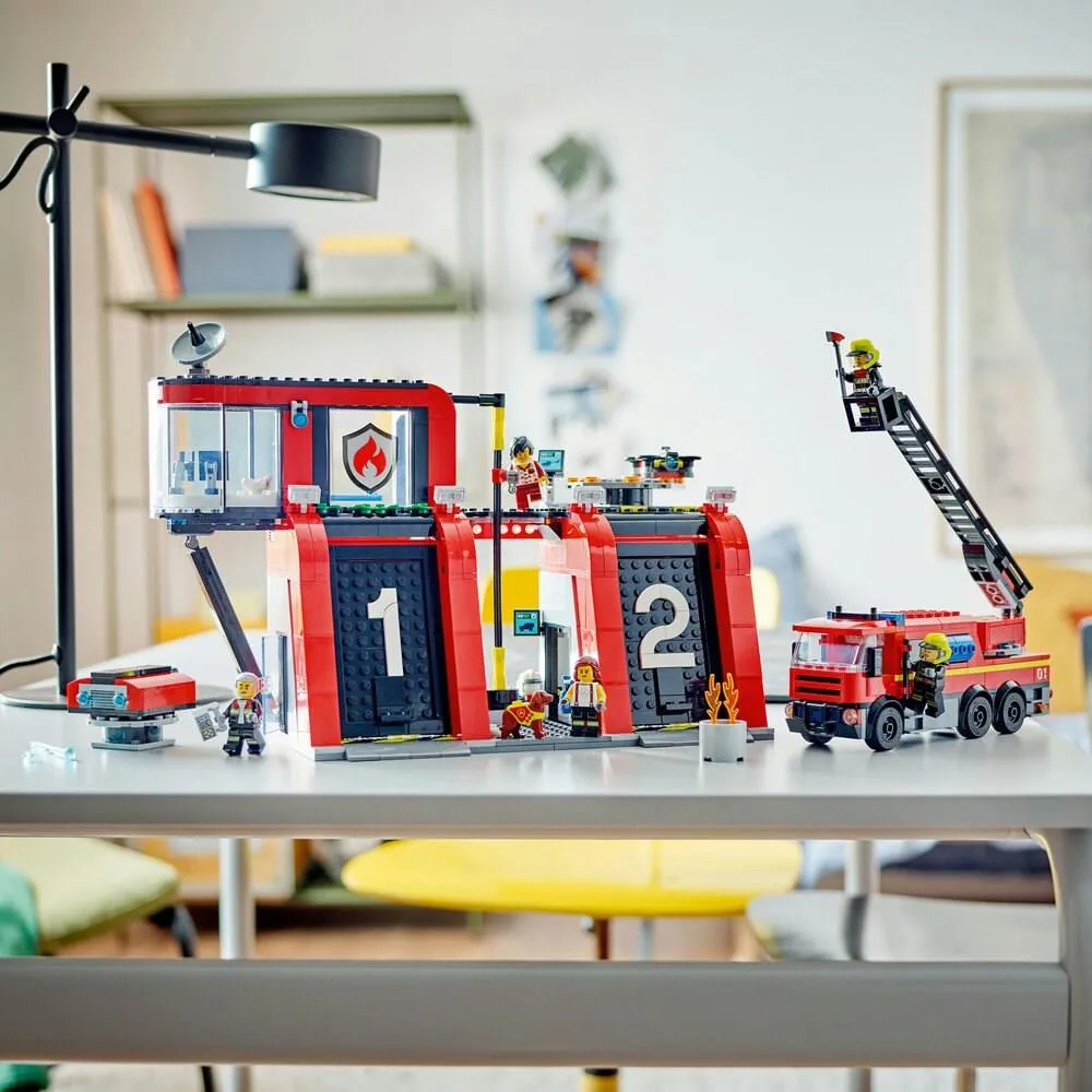 Конструктор LEGO City 60414 Пожарная часть с пожарной машиной