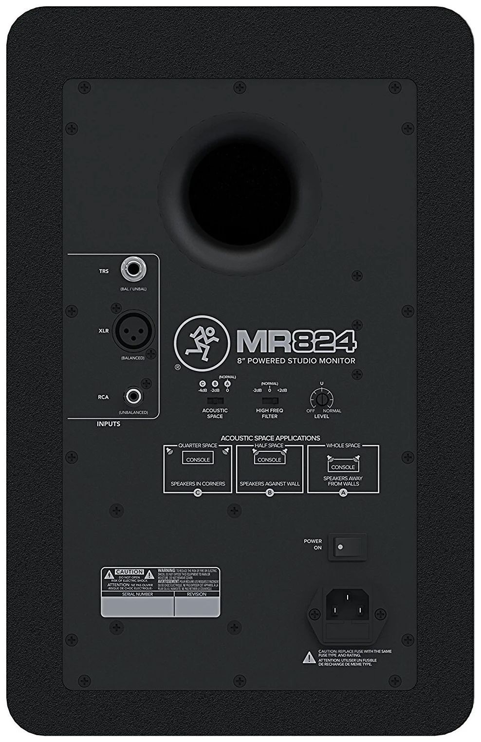 Фронтальный громкоговоритель Mackie MR824, 1 колонка, черный