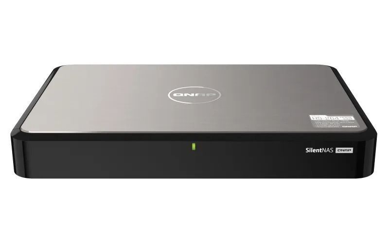 Сетевое хранилище QNAP HS-264-8G черный/серый