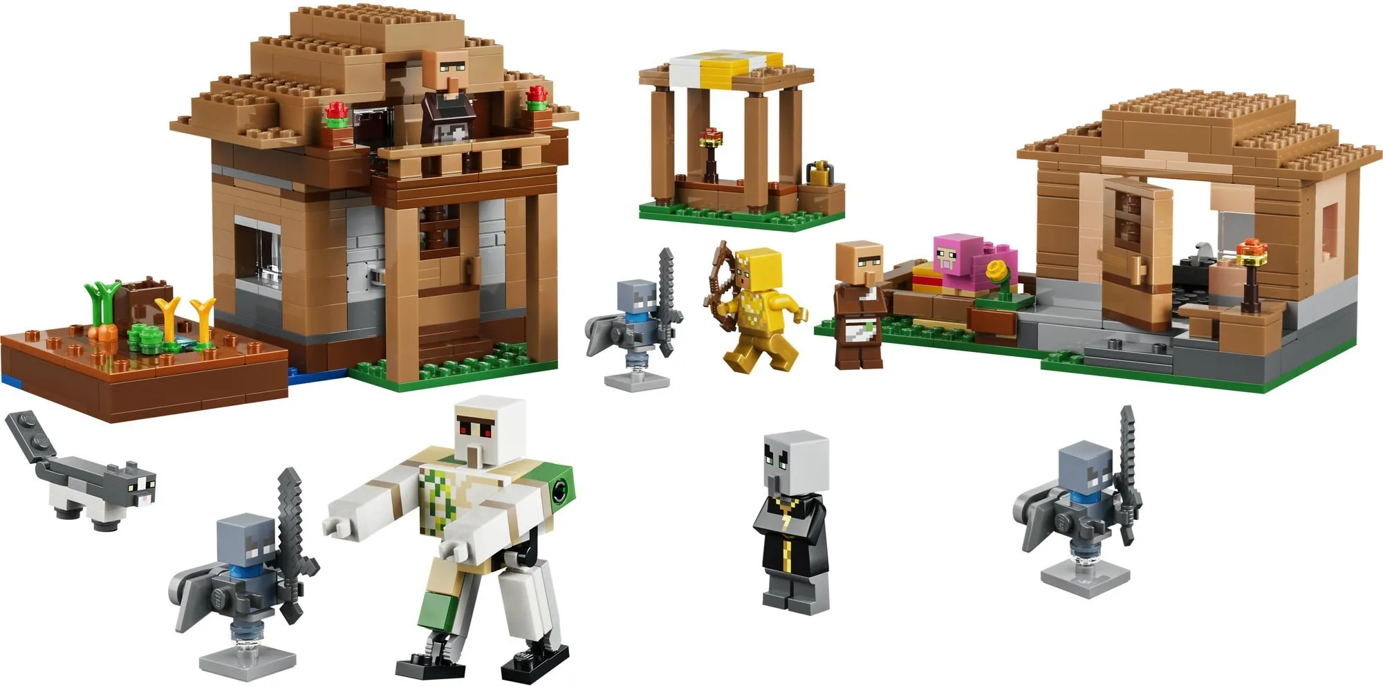 Конструктор LEGO Minecraft 21596 Налёт призывателей на деревню