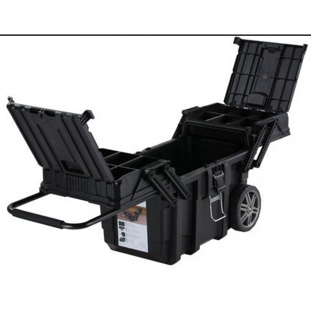 Ящик-тележка для инструментов Keter Cantilever Cart Job Box, 66 х 37,3 х 41 см, черный