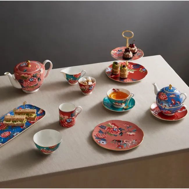 Сахарница и молочник Wedgwood Paeonia Blush