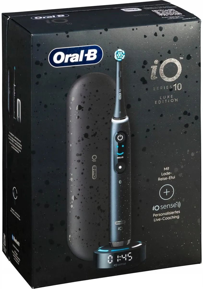 Электрическая зубная щетка Oral-B iO Series 10 Черный Оникс Люкс