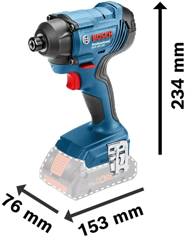 Ударный шуруповёрт Bosch GDR 180-LI Professional 06019G5123
