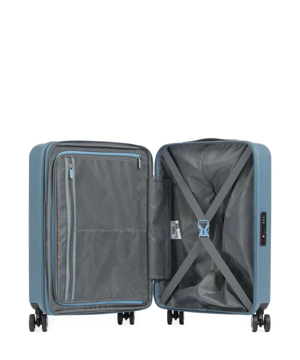 American Tourister Dynabelt Чемодан на 4 колесах сине-серый 55 см 36л
