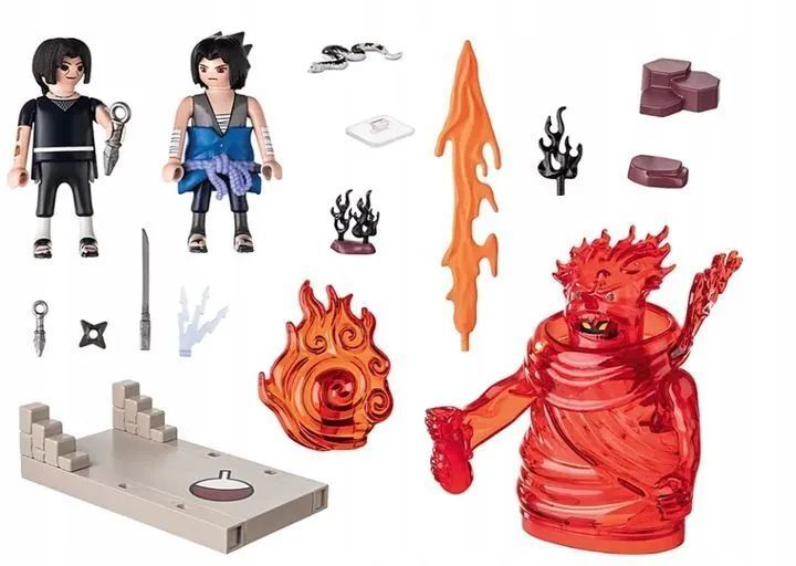 Конструктор Playmobil Naruto - Шиппуден Саске против Итачи- Плеймобиль Наруто 70666