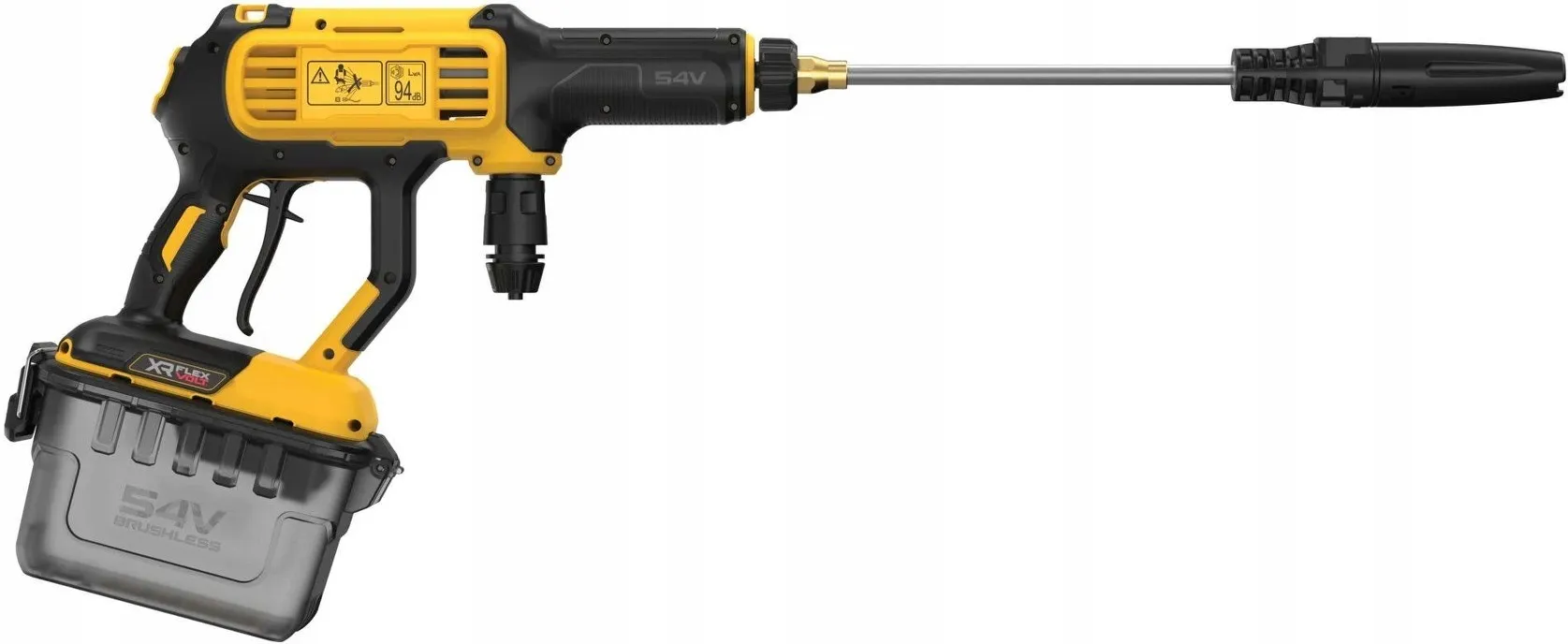 Аккумуляторная мойка высокого давления DeWalt DCMPW1000N FlexVolt 54В, без АКБ и ЗУ