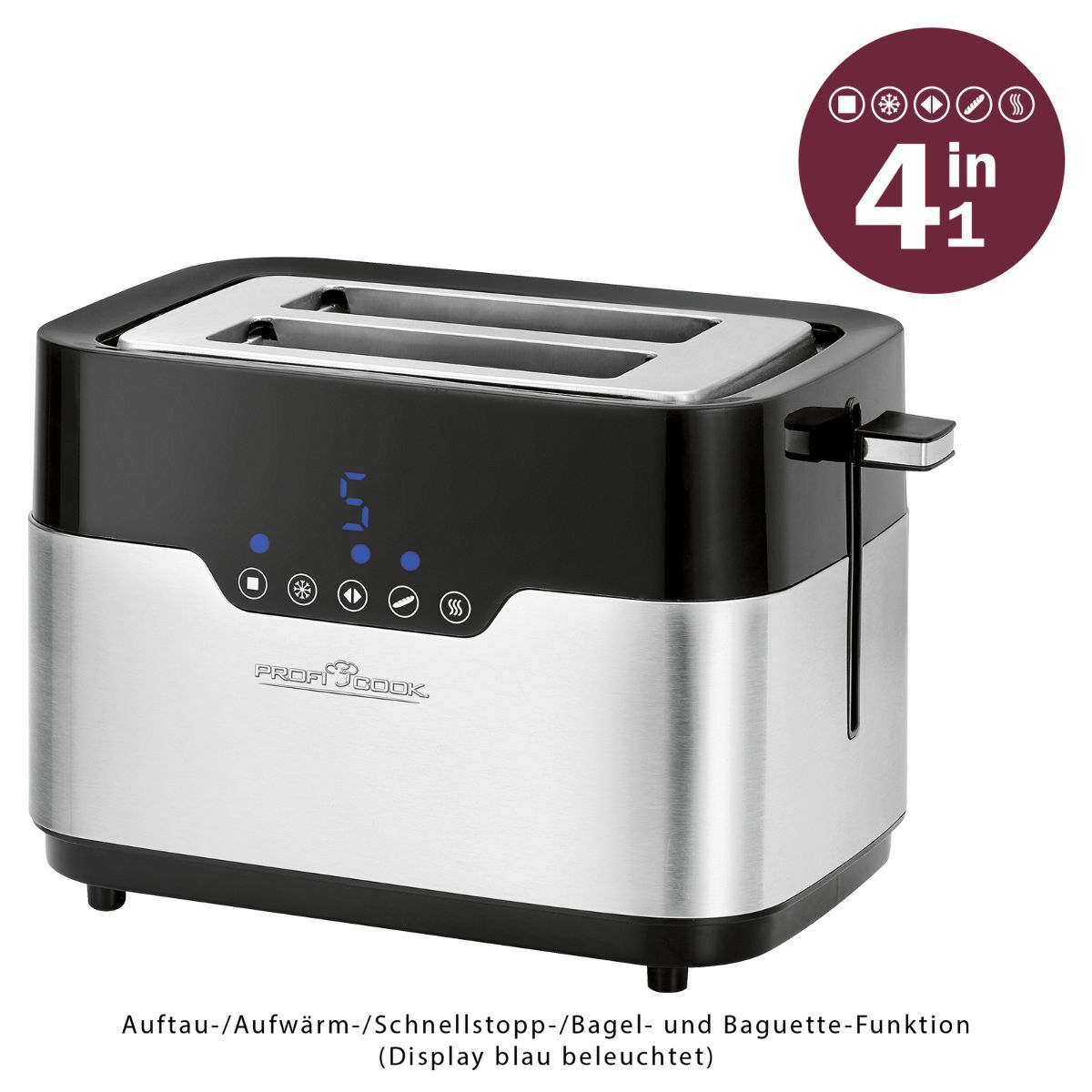 Тостер ProfiCook PC-TA 1170 inox
