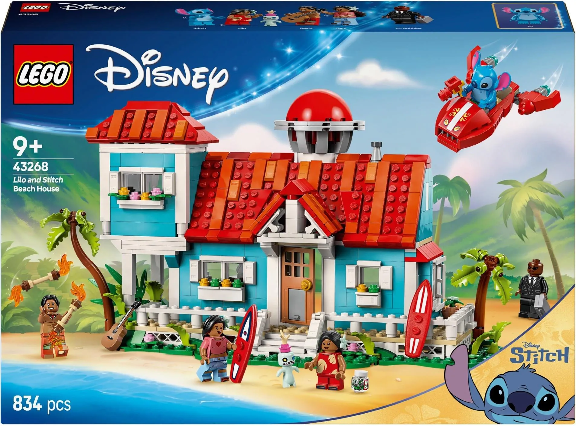 Конструктор LEGO Disney 43268 Домик на пляже Лило и Стича