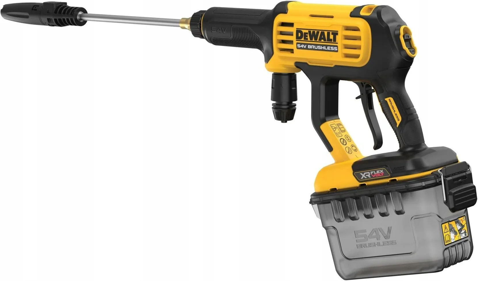 Аккумуляторная мойка высокого давления DeWalt DCMPW1000N FlexVolt 54В, без АКБ и ЗУ