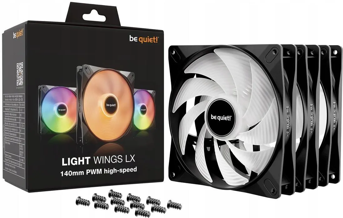 Кулер для корпуса Be Quiet! Light Wings LX 140mm PWM
