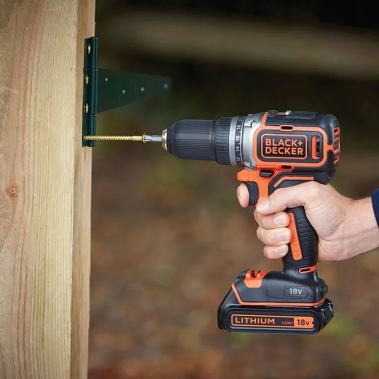 Дрель-шуруповёрт аккумуляторный Black&Decker BL186KB-QW 11.5 Ah/18 V с ЗУ
