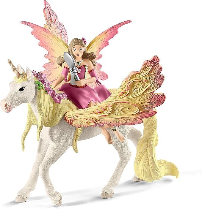 Schleich Эльфийка Фея на пегасе-единороге 70568