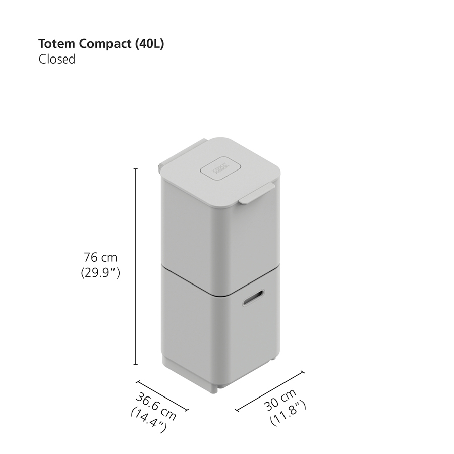 Контейнер для мусора с двумя баками Joseph Joseph Totem Compact 40 л