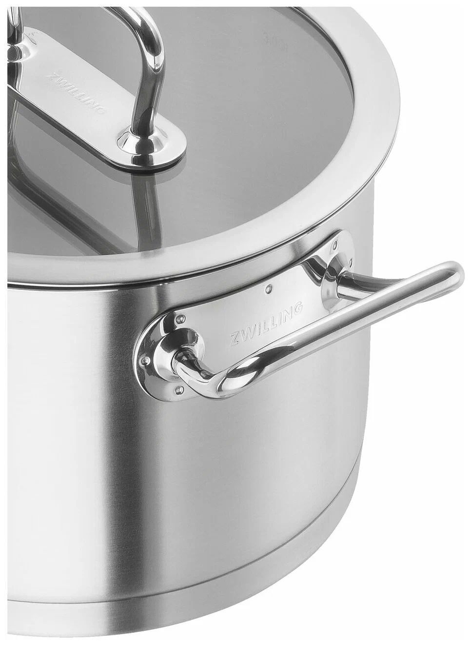 Кастрюля с крышкой Zwilling Pro 24 см, объем 6,2 л, нержавеющая сталь, 65123-240