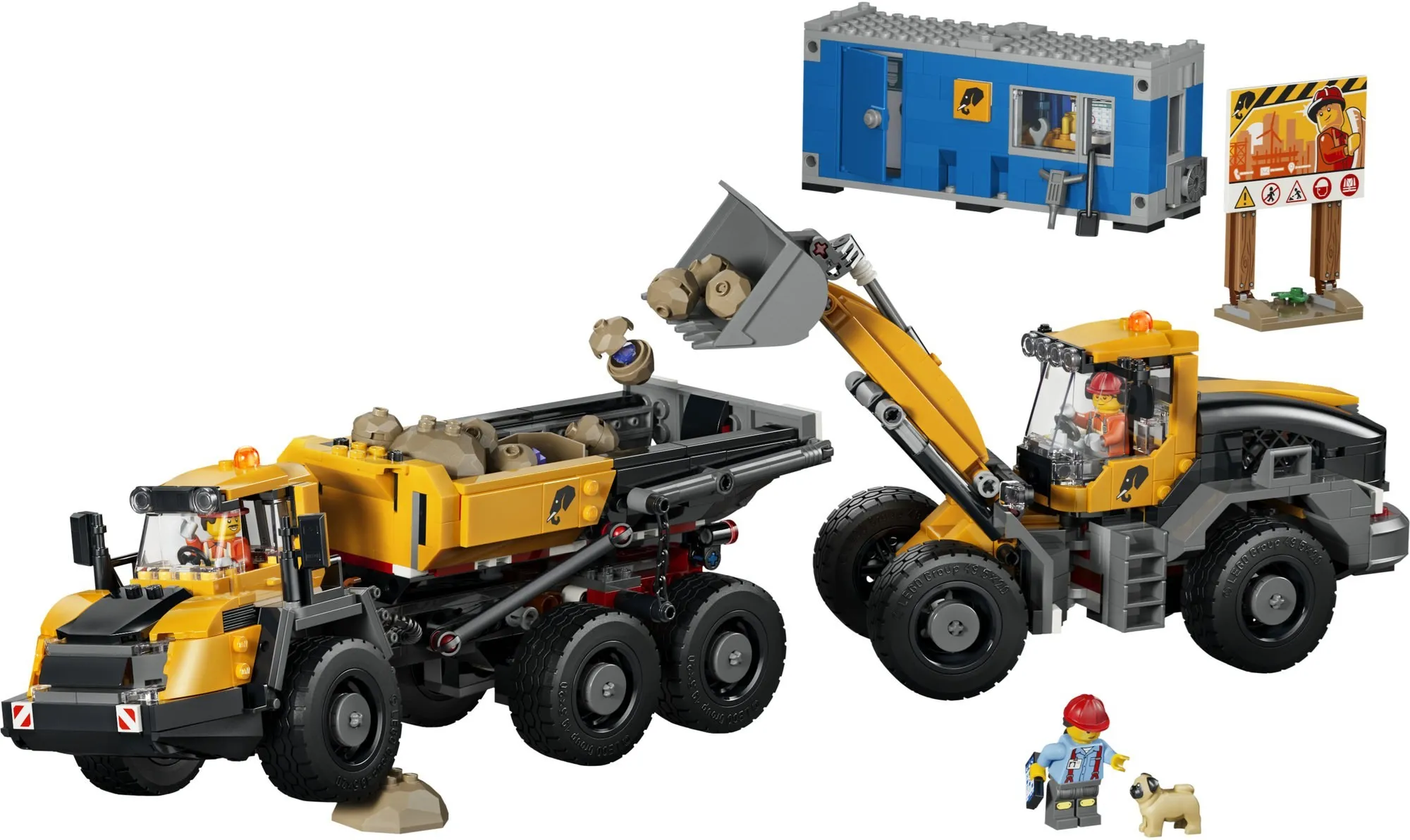 Конструктор LEGO City 60494 Самосвал и фронтальный погрузчик