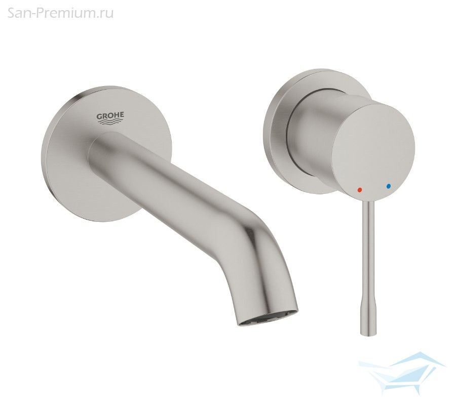 Смеситель для раковины Grohe Essence + встроенный элемент (19408DC1+23571000)