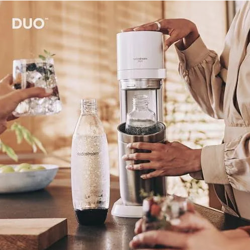 Комплект: Сифон SodaStream Duo белый +2 стеклянные бутылки + 2 пластиковые бутылки 1016814491
