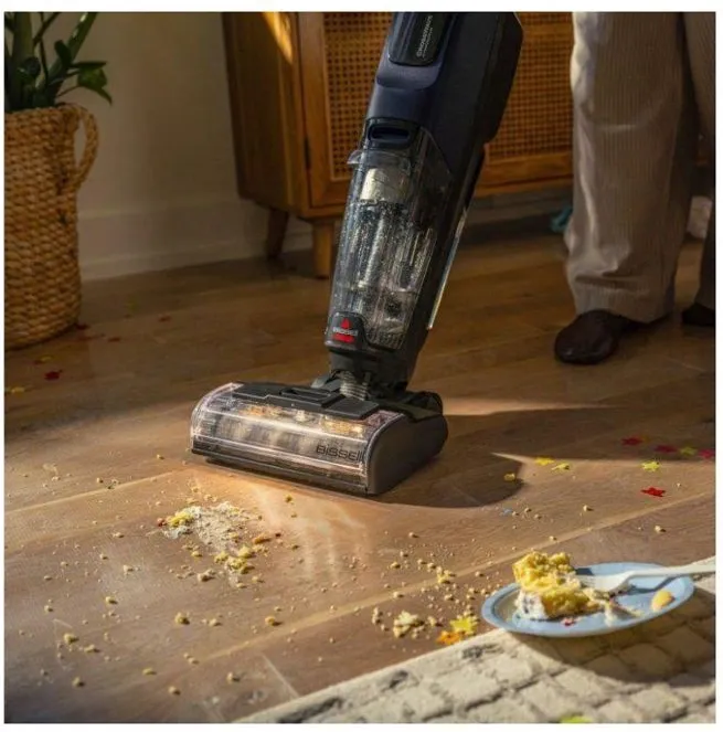 Вертикальный моющий пылесос BISSELL CrossWave HydroScrub Pro, синий