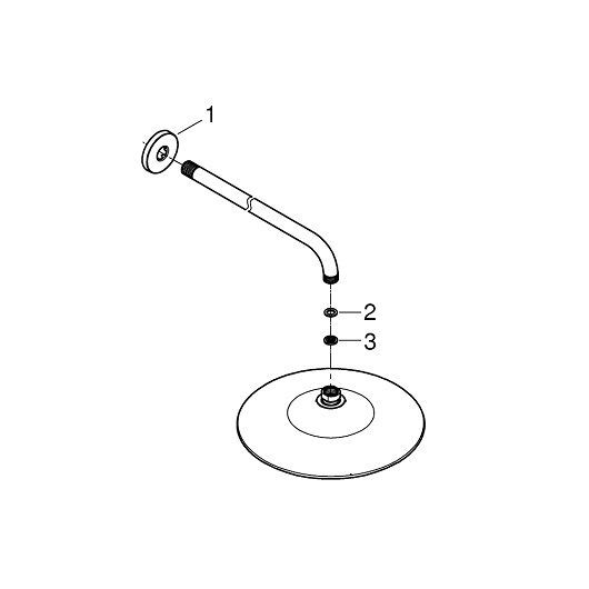 Лейка верхнего душа Grohe Euphoria 260 26458000, хром хром