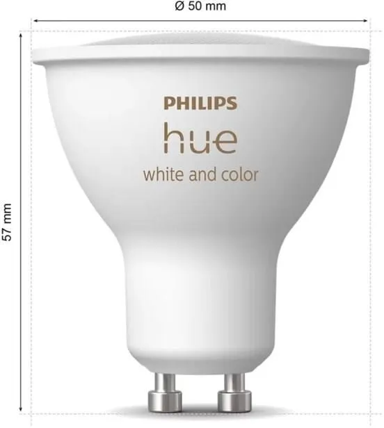 Лампочка PHILIPS HUE White and color Ambiance GU10 929003666503