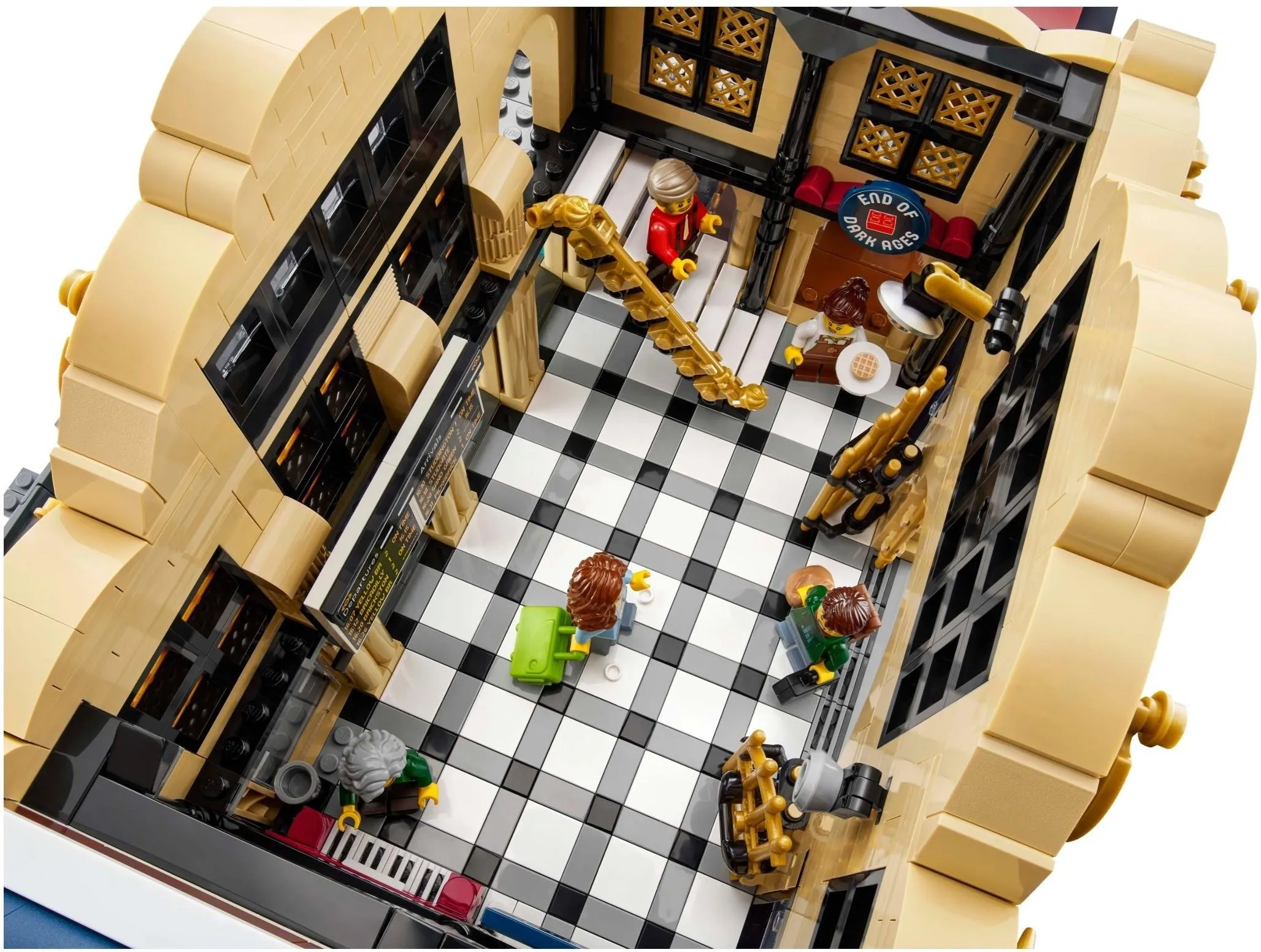 Конструктор LEGO Bricklink 910034 Железнодорожный вокзал Кирпичный Крест