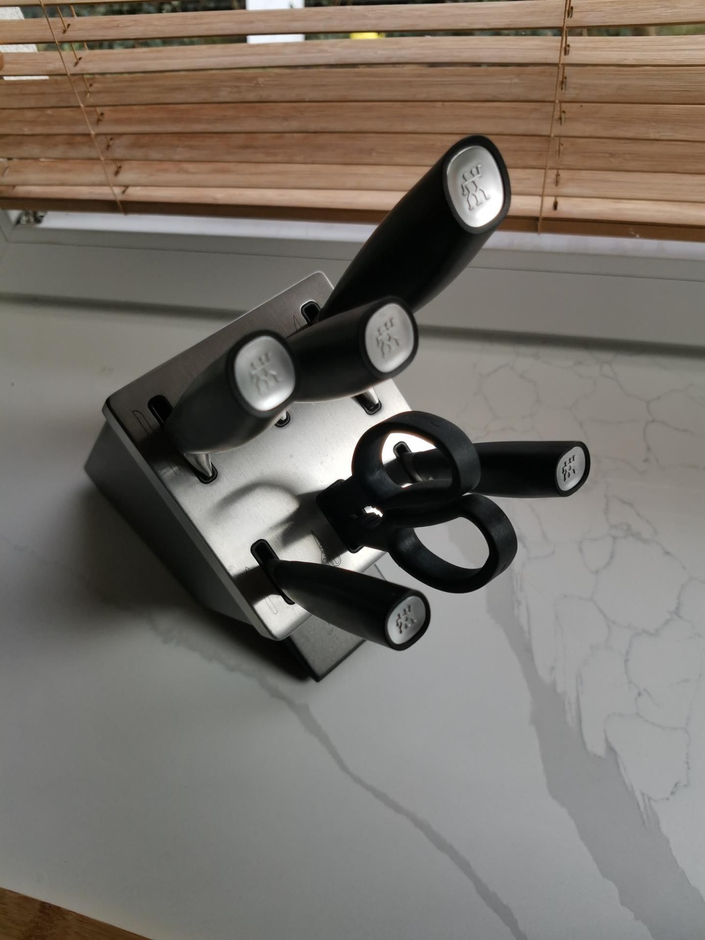 Набор из 5 ножей в блоке + ножницы Zwilling All Star (337805000) черный