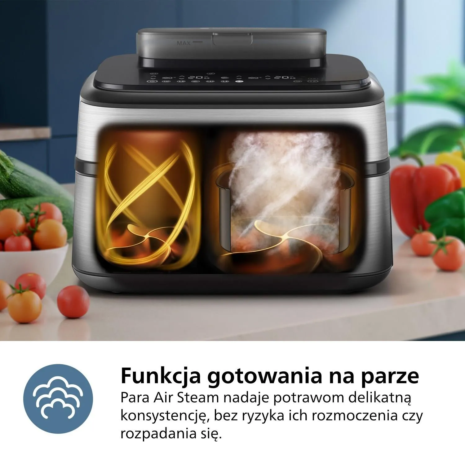 Фритюрница Philips Series 5000 Ovi Dual Basket NA555/00