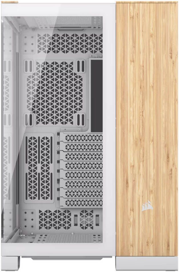 Корпус Corsair 6500x Dual CC-9011284-WW Midi Tower Бамбук, Белый (CC9011284WW)