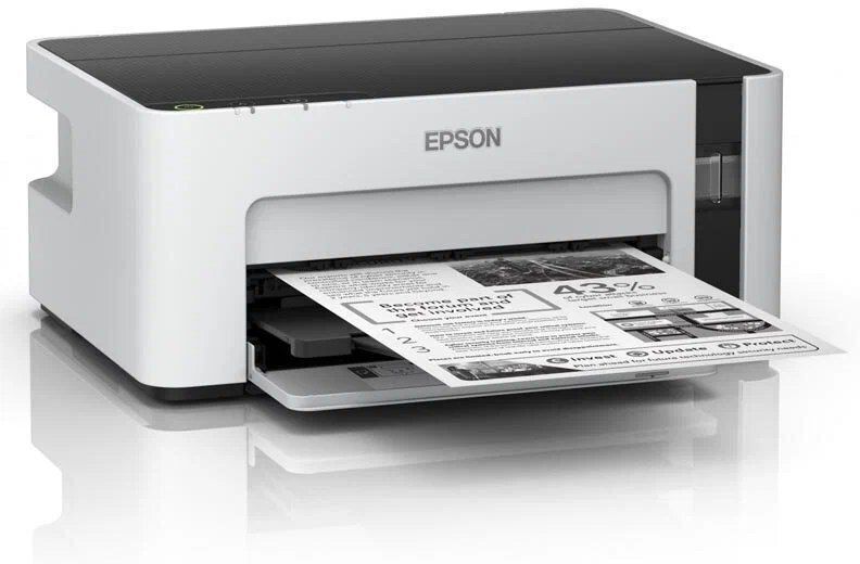 Принтер струйный Epson M1120, ч/б, A4, серый/черный