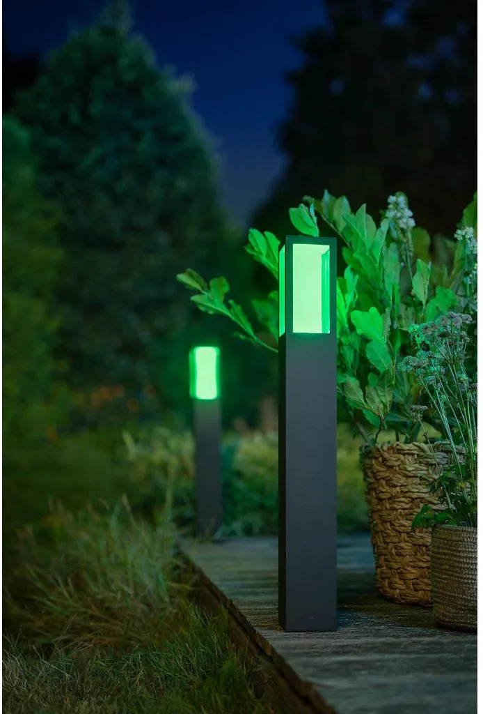 Уличный светильник-столб PHILIPS Hue White and Color Ambiance Impress черный 1743230P7