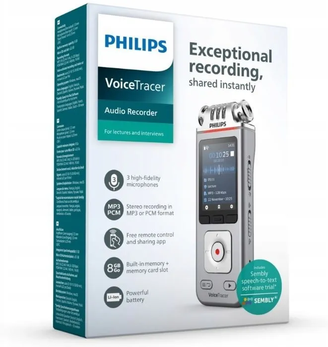 Цифровой аудиорекордер Philips VoiceTracer DVT4115