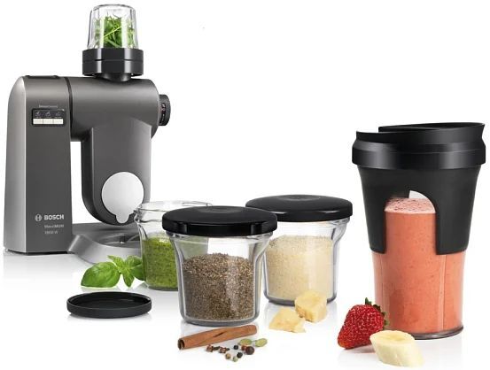 Набор аксессуаров BOSCH MUZ45XTM1 для блендера, кухонного комбайна Bosch, черный