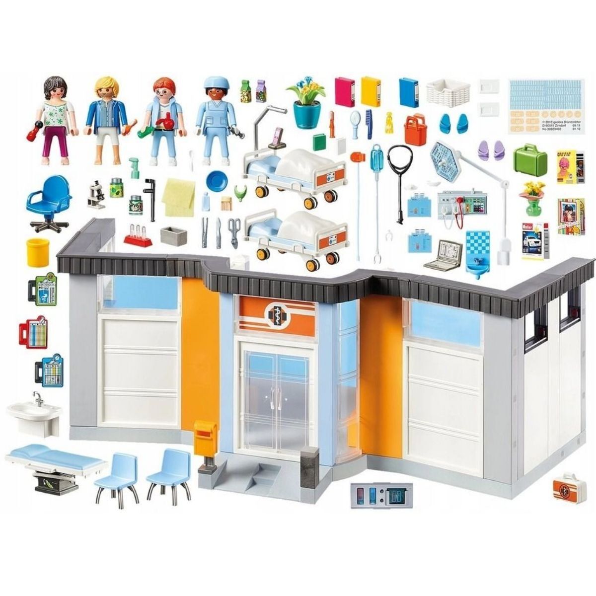 Playmobil City Life 70191 Больничное крыло с мебелью, 297 дет.