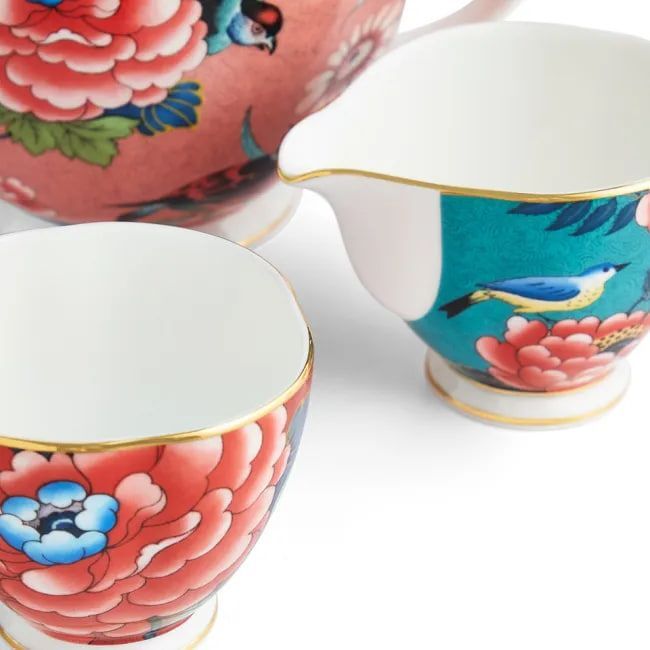 Сахарница и молочник Wedgwood Paeonia Blush