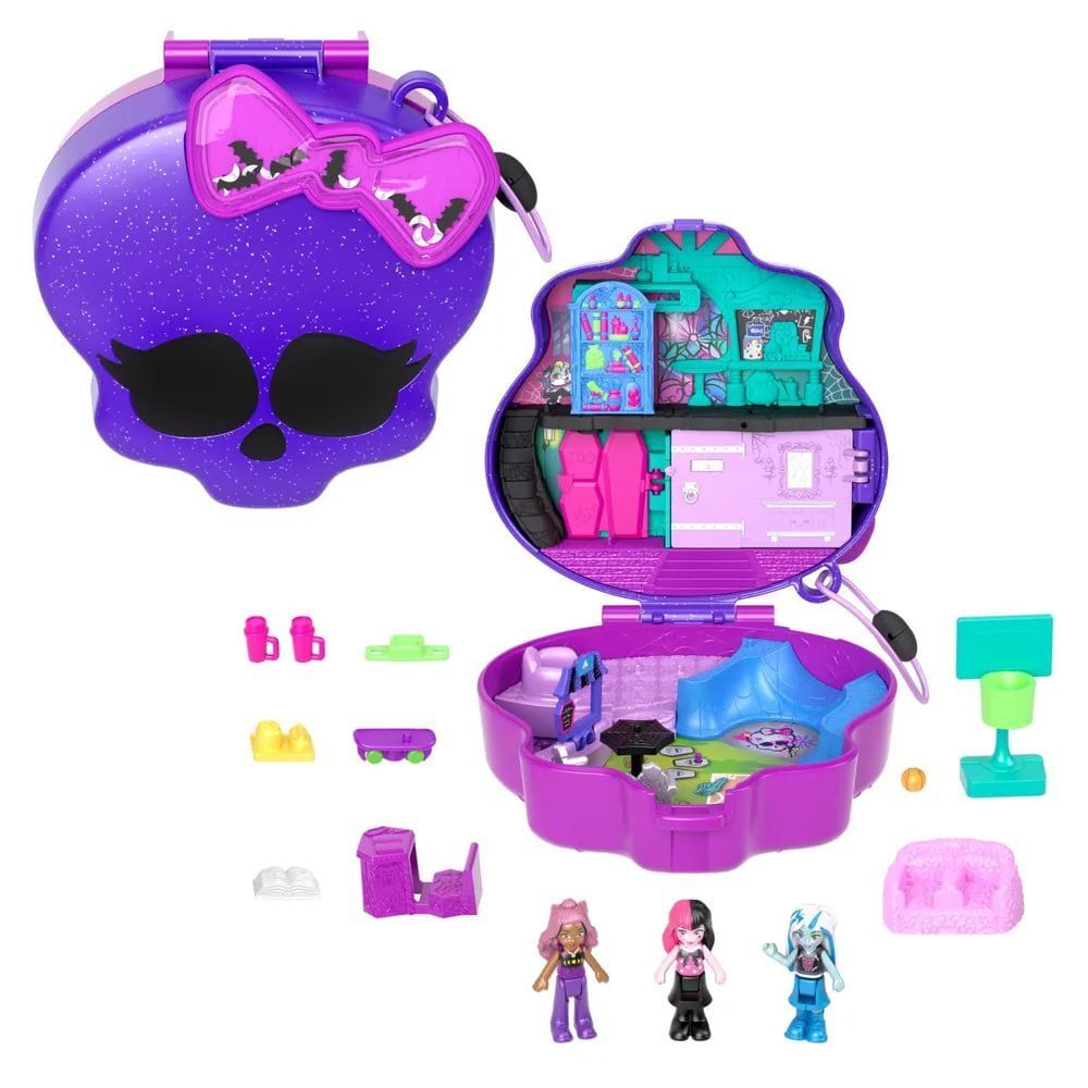 Компактный игровой набор Mattel Polly Pocket Monster High HVV58