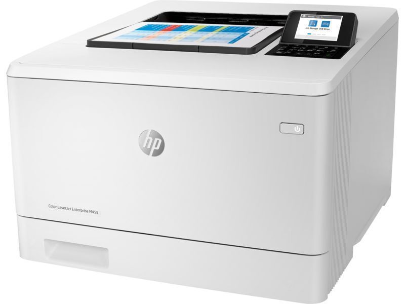 Принтер лазерный HP Color LaserJet Enterprise M455dn, цветн., A4, белый