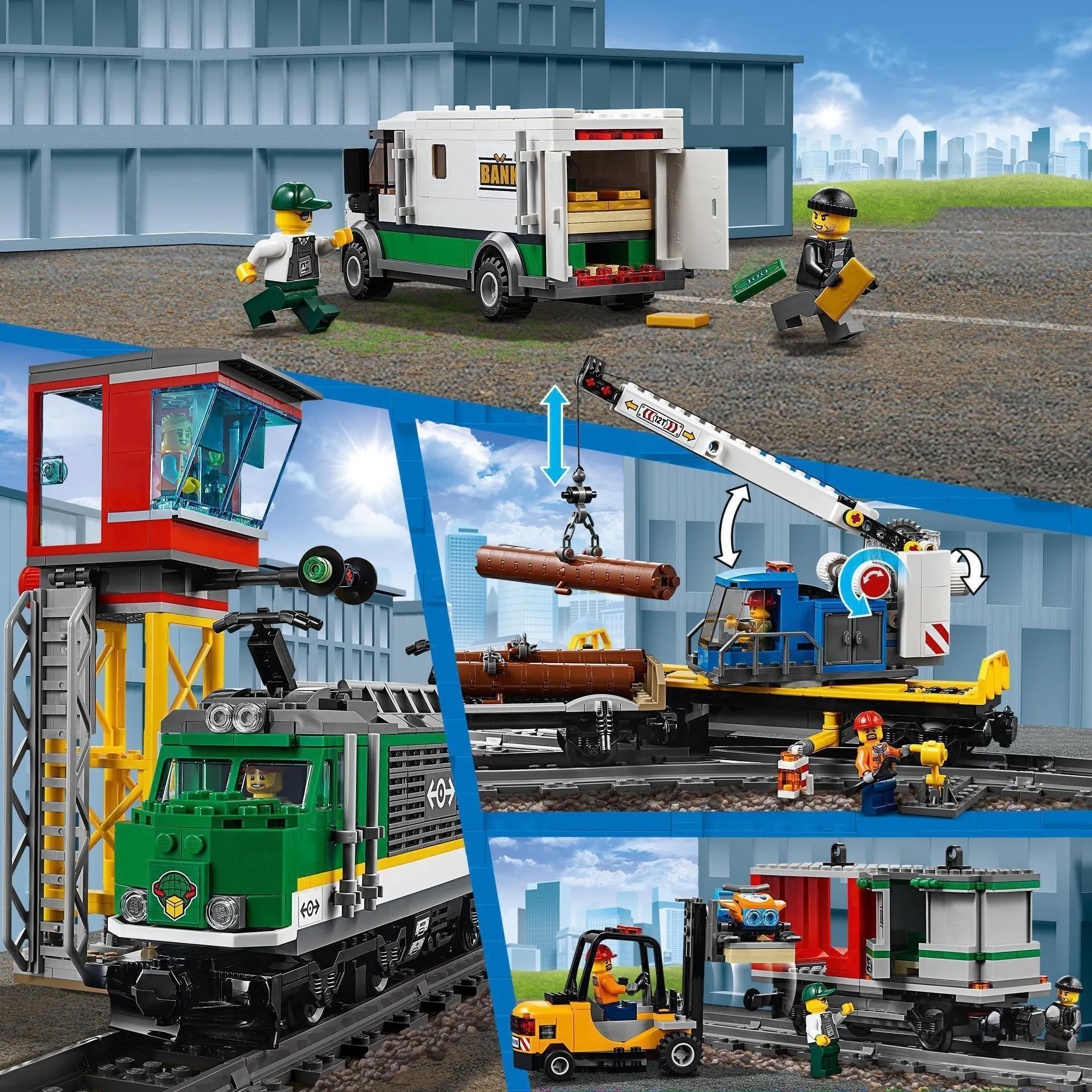 Конструктор LEGO City 60198 Грузовой поезд