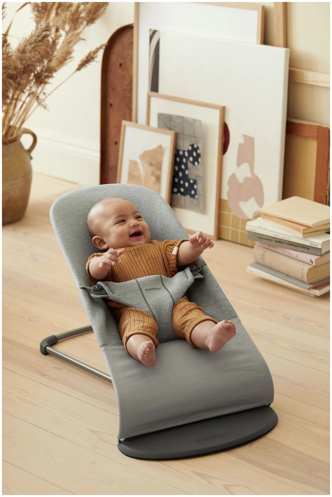 Шезлонг BABYBJORN BLISS 3D Jersey, серый