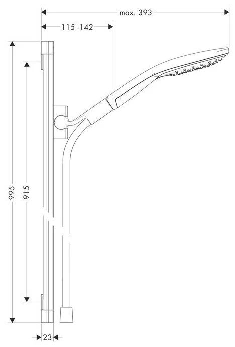 Душевой гарнитур Hansgrohe Raindance Select S 26626000