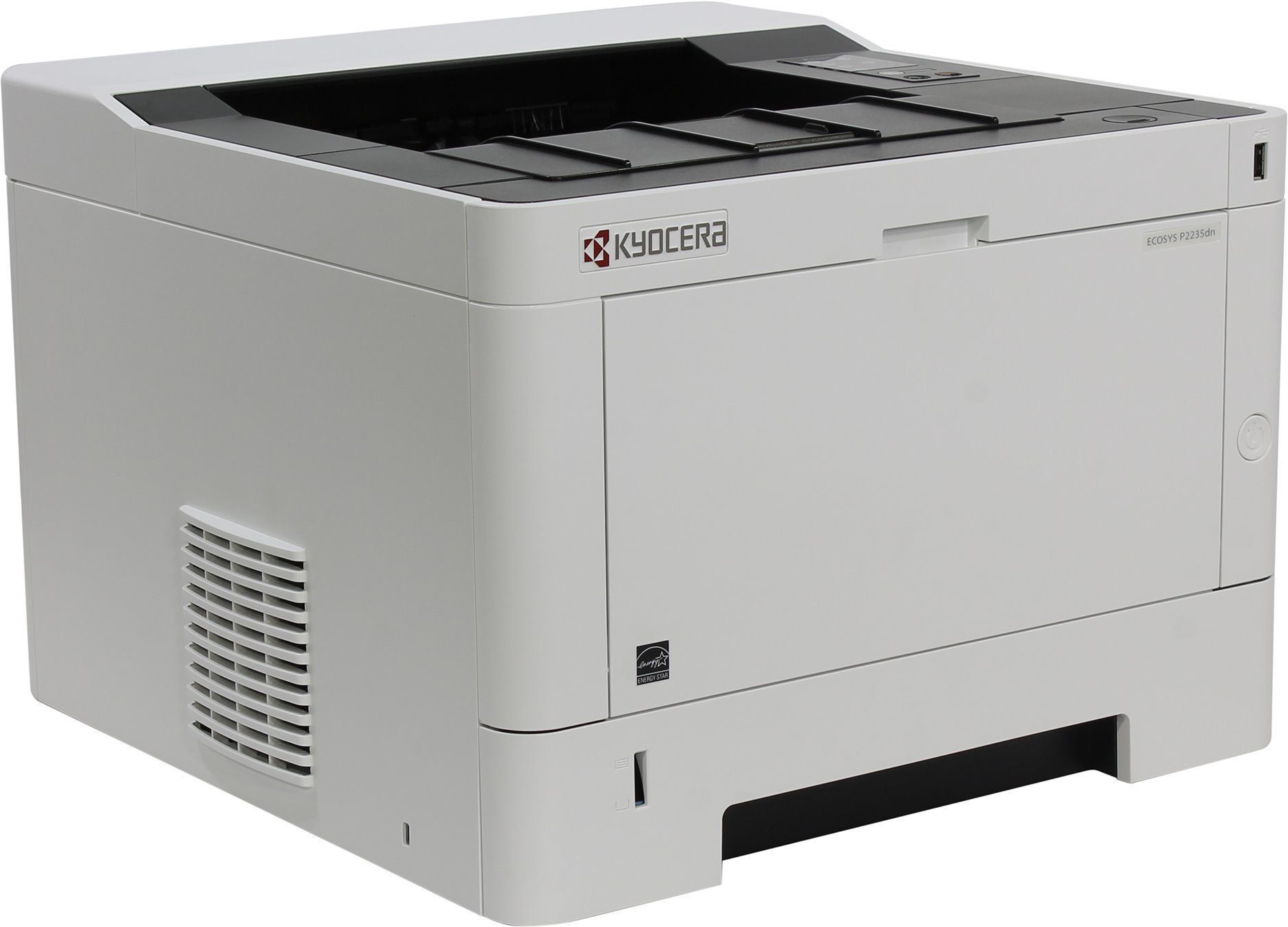 Принтер лазерный KYOCERA ECOSYS P2235dn, ч/б, A4, белый/черный