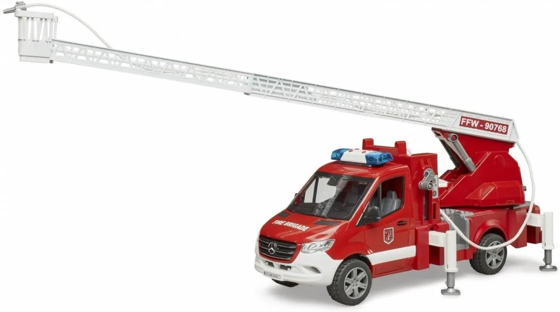 Игрушка Bruder пожарный Mercedes-Benz Sprinter с лестницей и светом