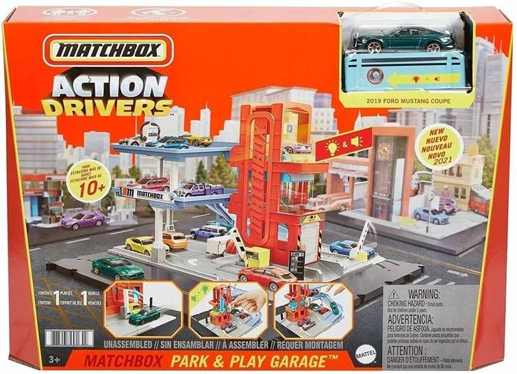 Игровой набор Mattel Matchbox Настоящие гаражные приключения HBD74, HBL60