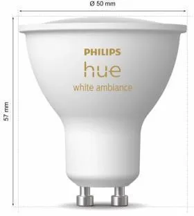 Лампочка PHILIPS HUE White Ambiance GU10 929003666703