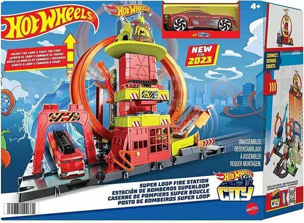 Игровой Набор Hot Wheels HKX41 Трюки на пожарной станции Сити