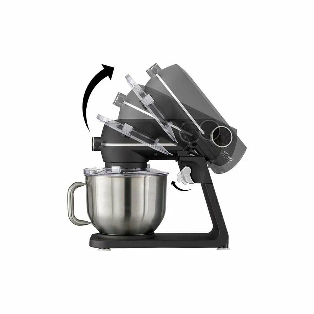 Кухонный комбайн CASO KM 1800 Black-E нержавеющая чаша