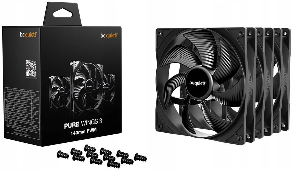 Кулер для корпуса Be Quiet! Pure Wings 3 140mm PWM