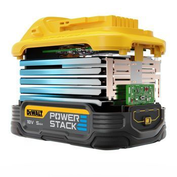 Набор аккумуляторов DeWALT: 2 батареи 5 Ач, DCBP518H2-XJ